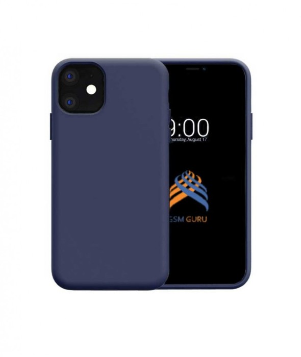 Husa telefon Silicon iPhone 11 6.1 matte dark blue