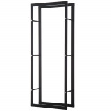 Raft Lemne pentru Casa si Gradina Greutate maxima 100kg Negru, Modern și elegant 60x25x150cm HOMCOM | Aosom RO