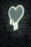 Lampa Neon Melting Heart