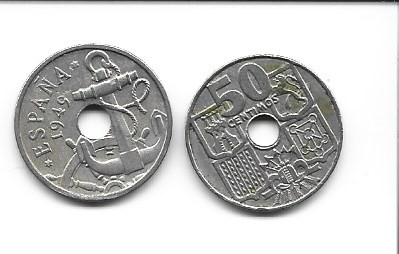 Spania 50 centimos 1949