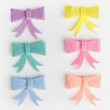 Fundite decorative din fetru cu autocolant, 6 buc, multicolor, 5x4 cm, CMCLASS