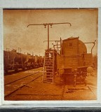 Fotografie cliseu sticla Prahova Campina - Transport petrol tren