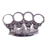 Cumpara ieftin Rozeta Autoaparare IdeallStore Skull Crushing Argintie, 0.5cm, Otel, Box Metalic Pumn, Protectie Metacarpiene, Usoara si Rezistenta