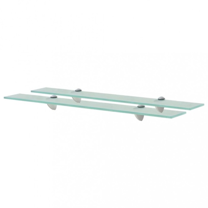 vidaXL Rafturi suspendate, 2 buc., 70 x 20 cm, sticlă, 8 mm