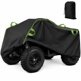Cumpara ieftin Husa pentru ATV, FIXATO, rezistenta la UV, Impermeabila si la praf, cu Geanta de Depozitare, Benzi Reflectorizante, 256 &times; 110 &times; 120 cm, XXXL, Negru