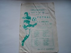 Program F.C. Constanta - F.C. Olt, 22 august 1981