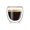Set cesti cafea termice cu pereti dubli Koken strat protector, din sticla borosilicata, 100 ml, Transparent - 1 x Cana