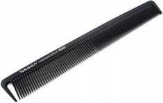 Pieptene de coafat drept pentru tuns și descurcat, antistatic, din carbon negru 06925