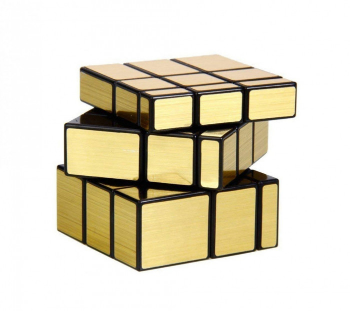 Cub Magic 3x3x3, Moyu MoFang JiaoShi MeiLong Mirror, Gold , 288CUB