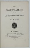DES COMPENSATIONS DANS LES DESTINEES HUMAINES par H. AZAIS , 1809