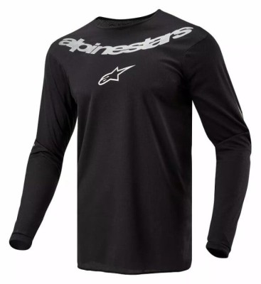 Tricou atv/cross Alpinestars Fluid, culoare negru/alb, marime S Cod Produs: MX_NEW 29107866PE foto