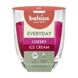 Lumanare parfumata Bolsius Everyday Cherry Ice Cream in pahar, 80x70 mm