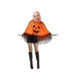 Costum Halloween Poncho Dovleac pentru Adulti cu Gluga Marimea S