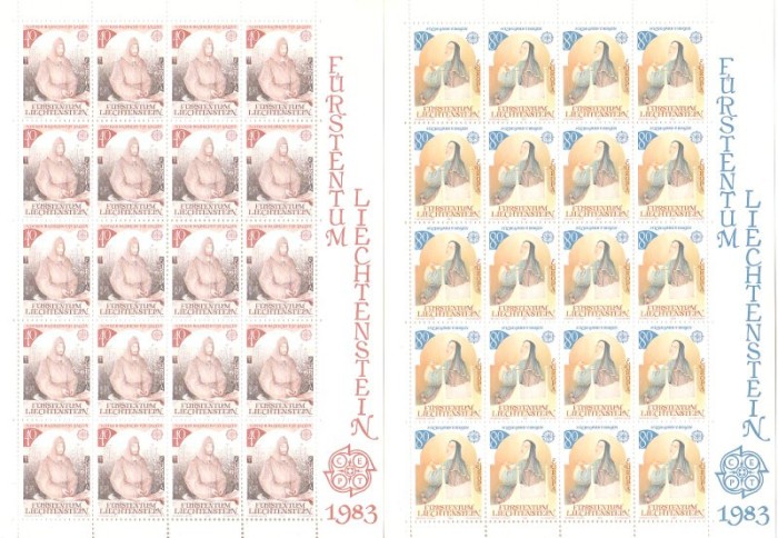 Liechtenstein 1983 - Europa, serie KLB neuzate
