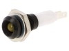 Lampă LED galbenă concavă &Oslash;9mm pentru PCB