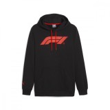 Formula 1 hanorac cu glugă pentru copii Logo black 2024 - 128 cm (dětsk&eacute;)