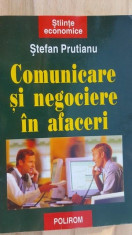 Comunicare si negociere in afaceri- Stefan Prutianu foto