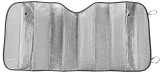 Parasolar auto interior pentru parbriz 60x130 cm, aluminiu, cu ventuze
