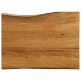 vidaXL Blat masă cu margini, 80x60x3,8 cm, lemn masiv mango