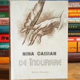 DE &Icirc;NDURARE, poezii de Nina Cassian - Ed. Eminescu