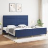 VidaXL Cadru de pat fără saltea, albastru, 200x200 cm, textil 3125168