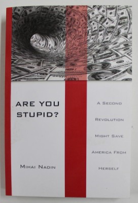 ARE YOU STUPID ? A SECOND REVOLUTION MIGHT SAVE AMERICA FROM HERSELF by MIHA NADIN , 2013 foto