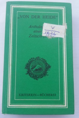 (C484) VON DER HAIDE - ANTHOLOGIE EINER ZEITSCHRIFT (LB. GERMANA) foto