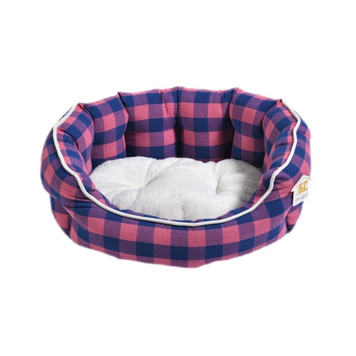 CULCUS PENTRU CAINI SI PISICI TEXTIL PANZA PLUS AMC ROZ ALBASTRU CAROURI (SETx5 BUC)