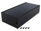 FISCHER ELEKTRONIK Carcasa cu panou Aluminiu Negru 80x160x42mm Seria TUF