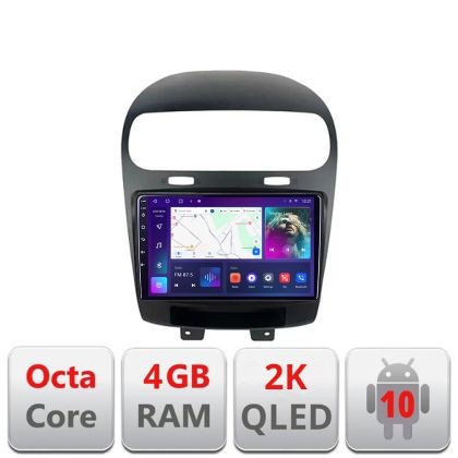 Navigatie Fiat Freemont Dodge Journey 2012-2019 Android Octa Core Ecran 2K QLED GPS 4G 4+32GB 360 KIT-freemont+EDT-E409-2K v1 CarStore Technology