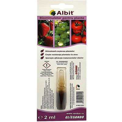 Albit 2 ml, biostimulator (tratament seminte, ingrasamant foliar concentrat) foto