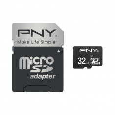 PNY 32GB Turbo Performance (Video 4K) micro SDHC + Adaptor 80/40MB/s UHS-I, Class 10 U3 foto