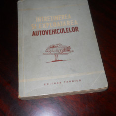 Intretinerea si exploatarea autovehiculelor, 1952