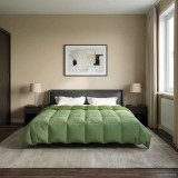 vidaXL Duvet de iarnă Patos Verde 240 x 260 cm Microfibră 42026132