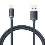 Cablu Date si Incarcare USB-A - Lightning Baseus Crystal Shine, 20W, 1.2m, Negru, Apple