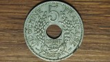 Cumpara ieftin Indochina franceza - moneda coloniala raruta - 5 centimes 1938 - 4 grame - argint-nickel / argint german - argint ff slab