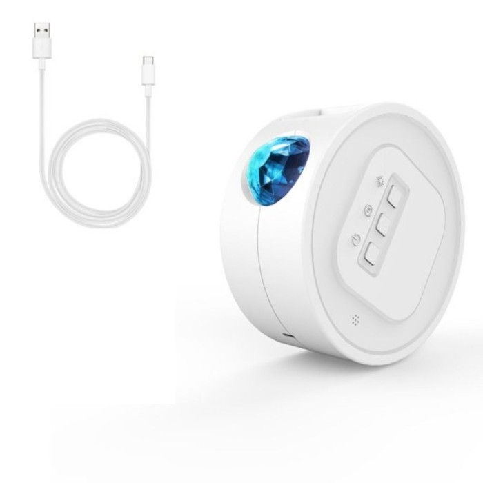 Proiector Smart Cer cu stele, Alb, lumini laser, proiector luna si constelatii