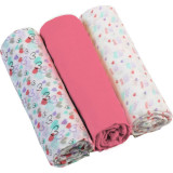 BabyOno Diaper Super Soft scutece textile Pink 70 &times; 70 cm 3 buc