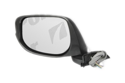 Oglinda exterioara Honda Jazz/Fit (Ge), 10.2008-01.2011, partea Dreapta, culoare sticla crom , sticla convexa, cu carcasa grunduita, cu incalzire, aj foto