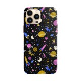 Husa compatibila cu Apple iPhone 14 Pro Max model Space Doodle,Silicon, Tpu, Viceversa