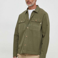 Pepe Jeans camasa barbati, culoarea verde, regular