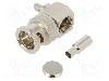 Conector BNC, 75&Omega;, tata, aurit, AMPHENOL - 112179