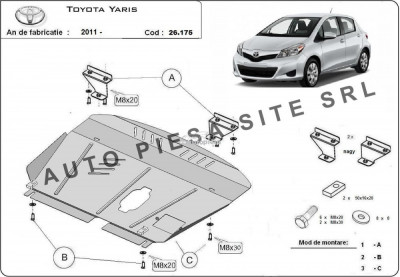Scut metalic motor Toyota Yaris fabricata incepand cu 2011 APS-26,175 foto