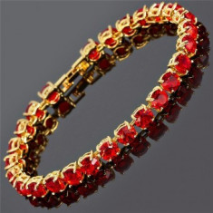 Bratara Luxury Red Brilliant Crystal foto