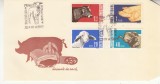 C12 - FDC Romania - Animale de rasa - LP552 - 1962, Romania de la 1950, Fauna