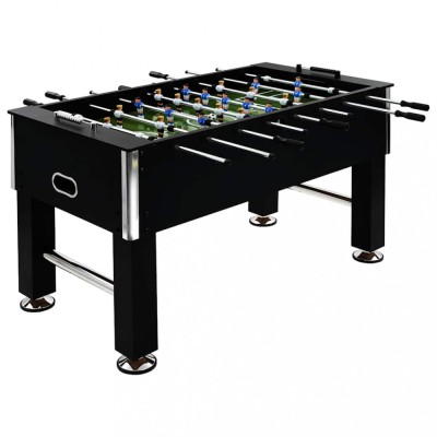 vidaXL Masă de fotbal, negru, 140 x 74,5 x 87,5 cm, oțel, 60 kg 91438 foto