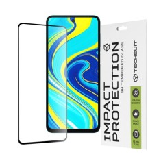 Folie pentru Xiaomi Redmi Note 9S / Note 9 Pro / Note 9 Pro Max - Techsuit 111D Full Cover / Full Glue Glass - Black