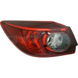 Stop spate lampa Mazda 3 (BM), 06.2013-12.2016 Hatchback, partea Stanga, cu suport becuri, tip bec W21/5W+WY21W, partea exteRioara, TYC