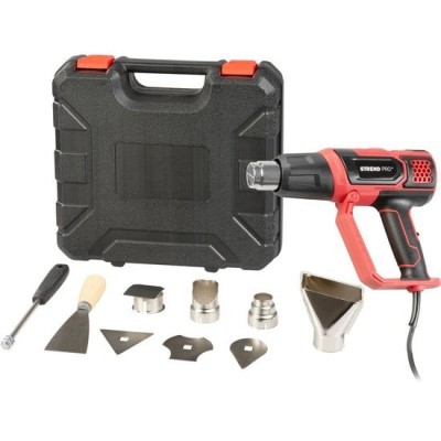 Pistol cu aer cald, 2000 W, cu accesorii, afisaj LCD, Strend Pro foto