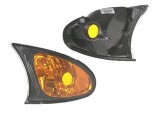 Lampa semnalizare fata Bmw Seria 3 (E46), Sedan/Combi, 10.2001-06.2005, fata, Dreapta, rama reflector negru, semnalizare portocalie; fara suport becu, Depo